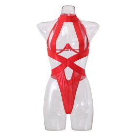 Fashion Sexy Women Clothing Nylon  Lingerie (Option: Red-M)